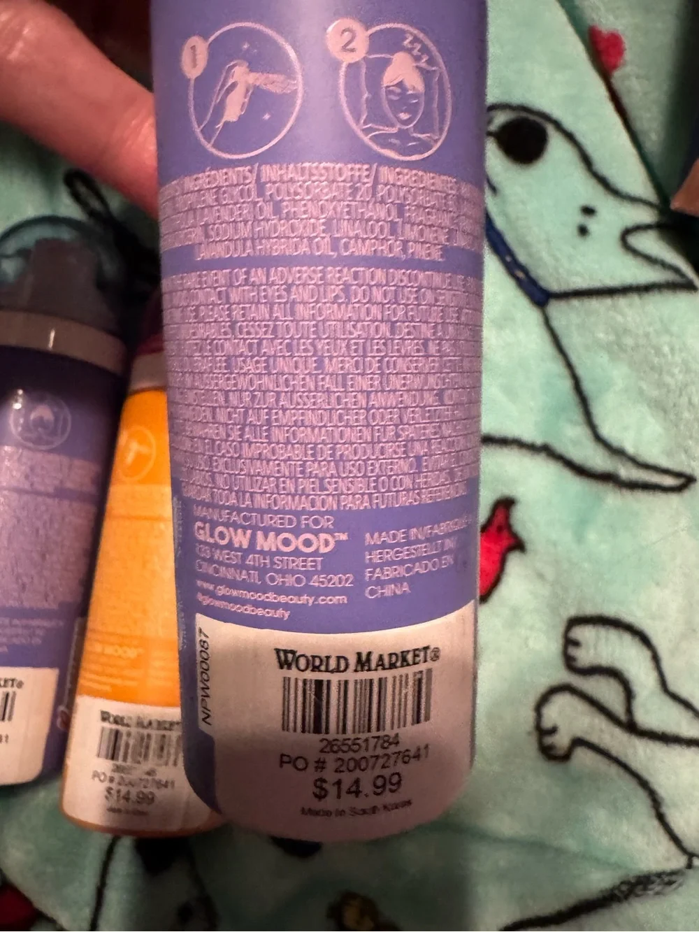 Glow Mood Sleep mist & refreshing mist NEW lot of 4 NATURAL- PETA Approved lot